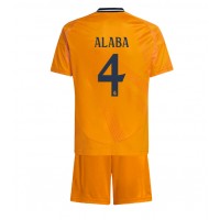 Maglie da calcio Real Madrid David Alaba #4 Seconda Maglia Bambino 2024-25 Manica Corta (+ Pantaloni corti)